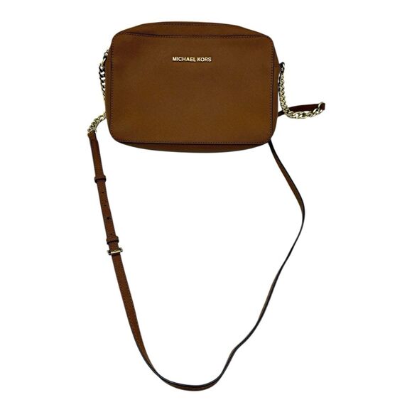 Michael Kors Jet Set Large Saffiano Leather Crossbody Bag - Picture 1 of 8